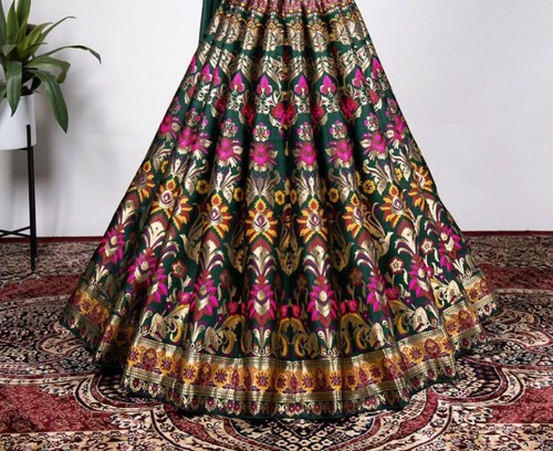 Choli Traditional Lehenga Lengha Indian Designer Wear Wedding Party Ethnic Women - Picture 4 of 7