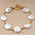 SP Buckingham Bracelet 7-8” Pearl