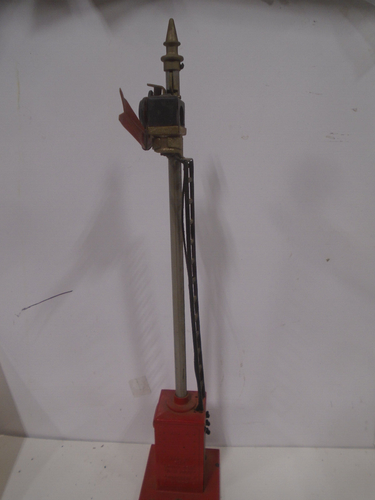 1926-42 VINTAGE PREWAR LIONEL STANDARD GAUGE #80 OPERATING SEMAPHORE RED BASE - Picture 2 of 5