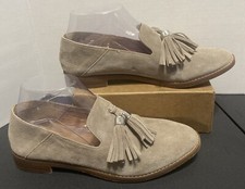 FRANCO SARTO Women's Size 7 Leather Slip-On Tassel Detail HADDEN Loafer