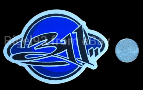 311 ROCK BAND 3 POLLICI BLU SATURNO ADESIVO NICK HEXUM MIT TIM SA P-NUT NON 7-11 - Foto 2 di 2