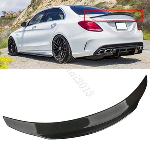 FOR 15-18 MERCEDES BENZ W205 C63 AMG S B STYLE CARBON FIBER TRUNK SPOILER WING