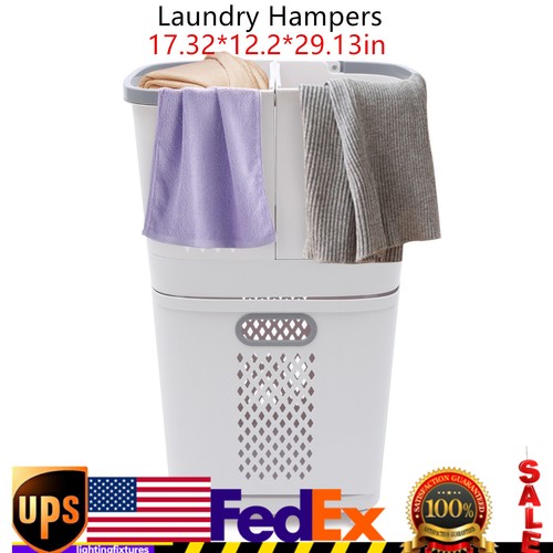 Movable Household Laundry Basket Bathroom Clothes Storage Basket With Wheeled