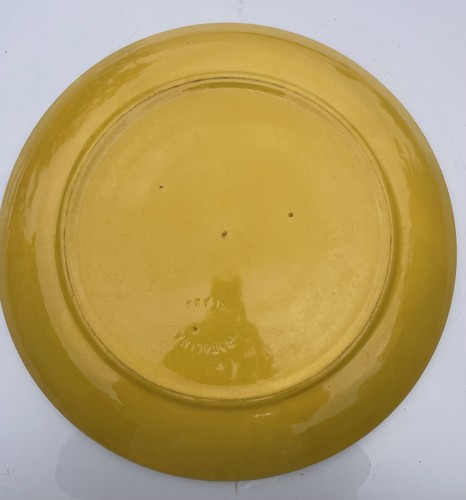 Mandarin Manchu Yellow Catalina Island 18” Charger - 1930-1936 Impressed Mark - Picture 15 of 21