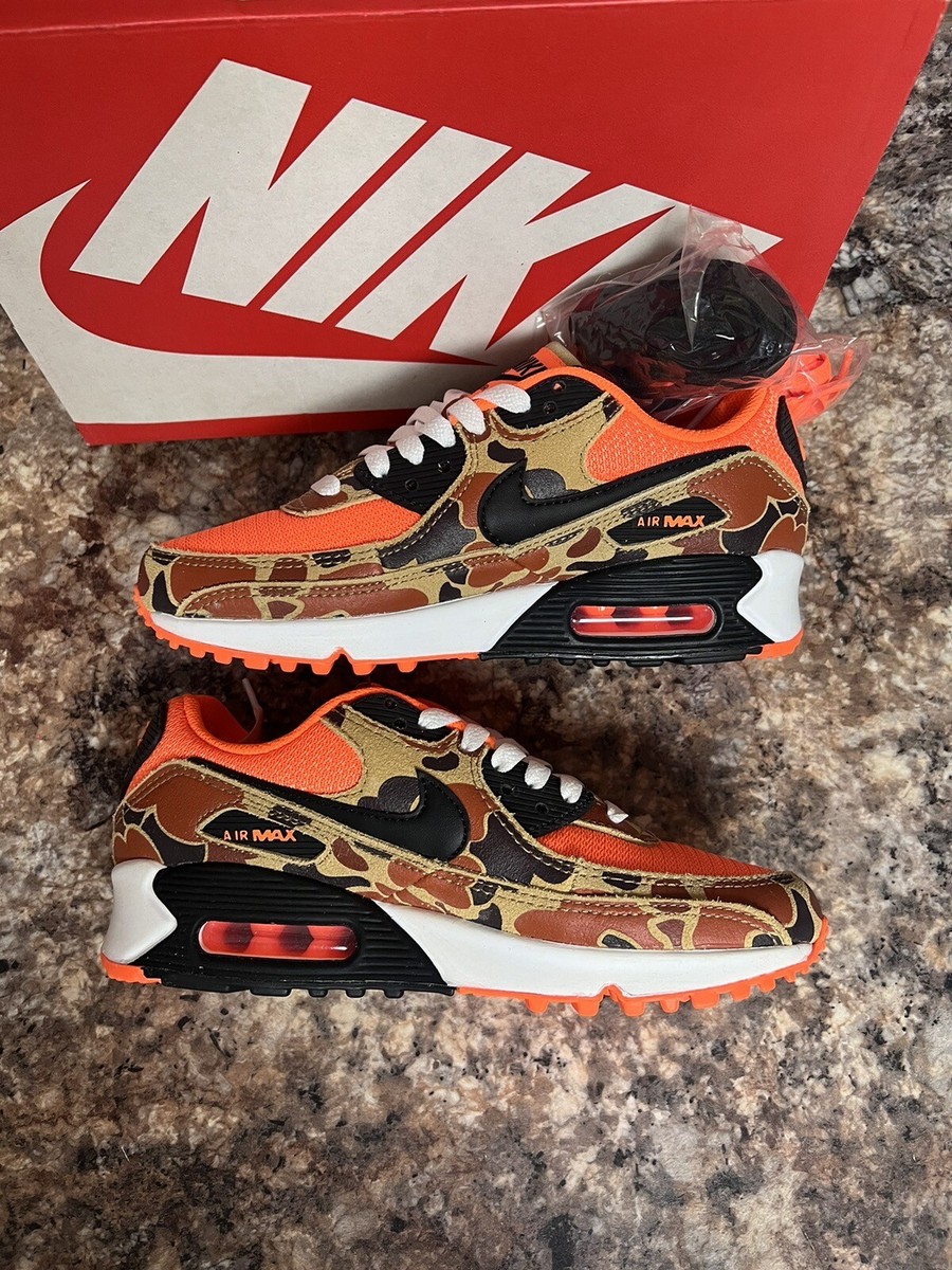 Nike air max 90 Orange duck camo 6 Wmns 4.5Y atmos authentic