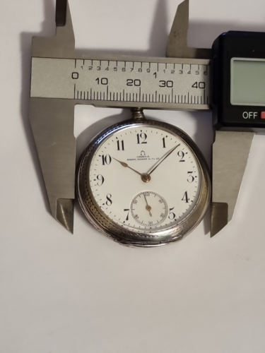 Reloj de bolsillo Omega Art Deco plata KIRBY, BEARD & CO LTD alrededor de 1915-1916 rareza - Imagen 9 de 12