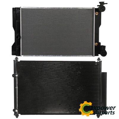 Radiator & AC Condenser Cooling Kit For 09-17 Toyota Corolla 1.8 L4 1798CC DOHC