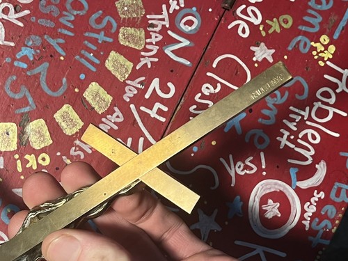 Vintage Orthodox Crucifix Brass Gallo NYC Mid-Late 20th Century 10x5.5” Cross - Picture 12 of 12