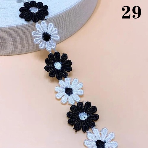 1Yard Daisy Flowers Trim Ribbon CRAFTS Scrapbook Wedding Sewing Craft Decor/ - Picture 51 of 54