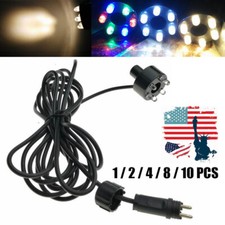 1/2/4/8/10pcs Underwater 6-LED Light Ring For Fountain Pond Garden No AC Adapter