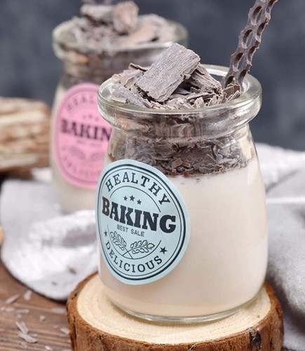 6 BARATTOLI IN VETRO PER YOGURT 180 ML VASO VASETTI CON TAPPO MARMELLATA BUDINI - Foto 6 di 8