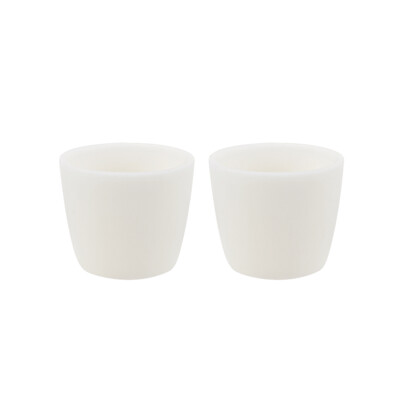Corundum Alumina Crucible Cup 5ml for Foundry Melting Casting Refining 2pcs
