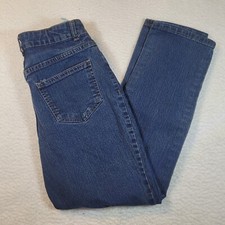 No Boundaries Junior Womens Straight Leg Jeans Size 3 Dark Wash Blue