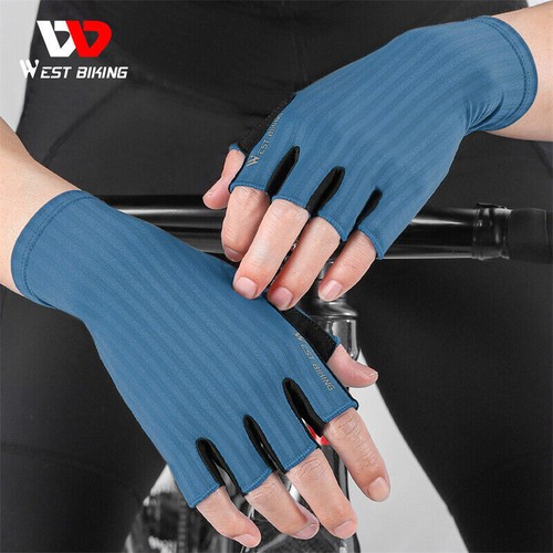 WEST BIKING Road Bike Breathable Gloves Cycling Half Finger Non-slip Gloves - Picture 33 of 60