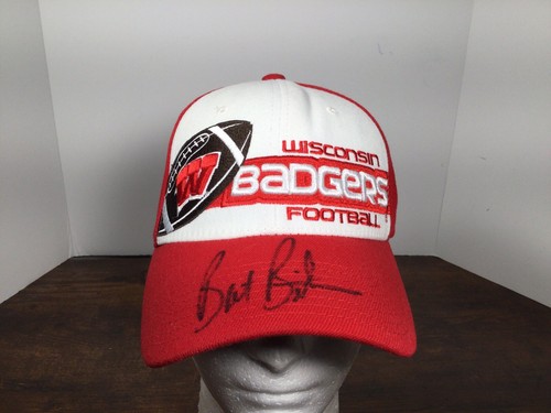 Bret Bielema Signed University of Wisconsin Football Hat Cap Auto Fitted M/L - Picture 2 of 7