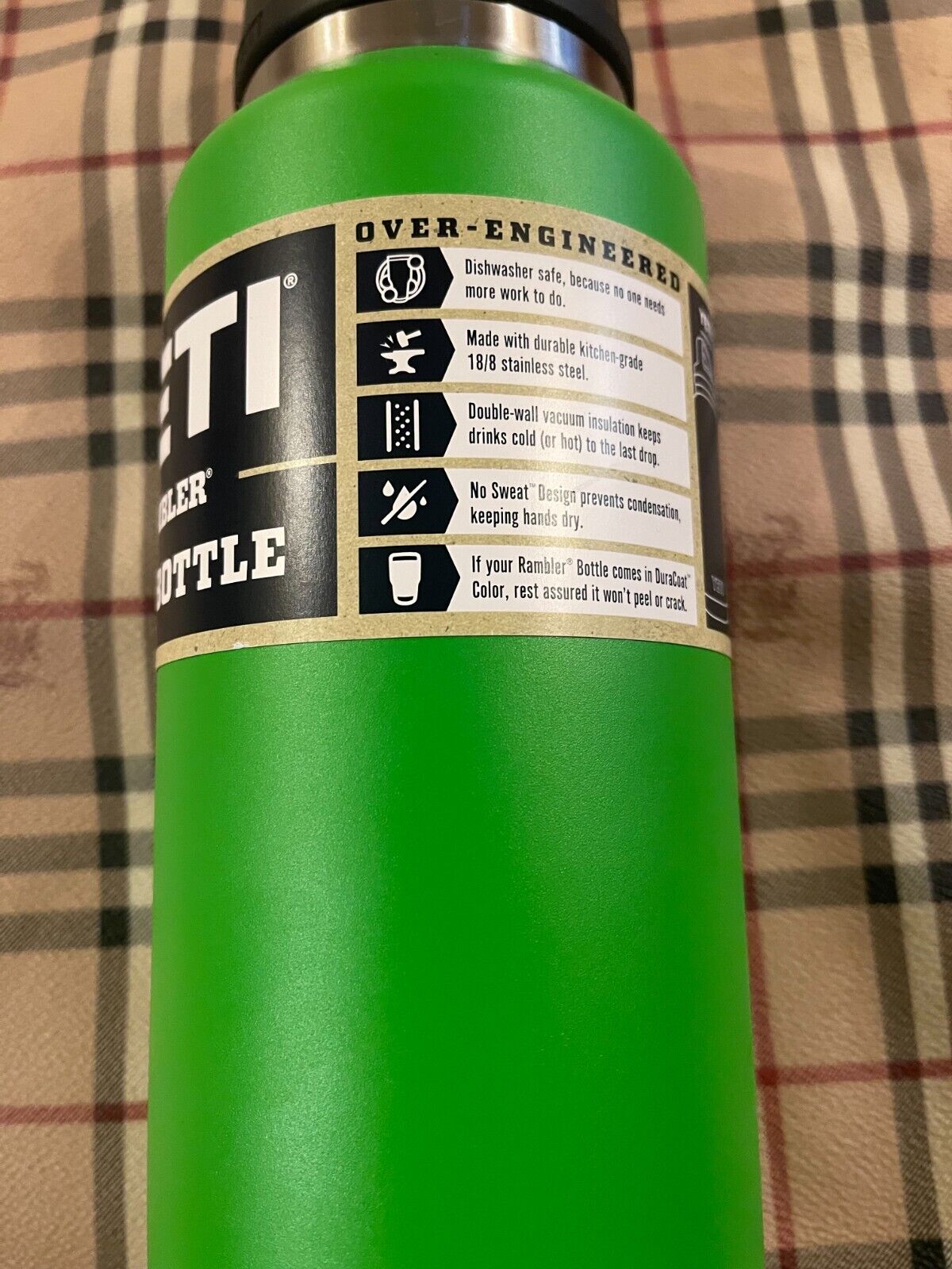 Yeti 46 oz. Rambler Bottle with Chug Cap, Canopy Green