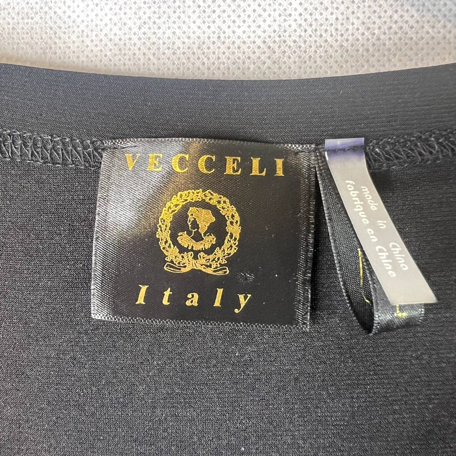 Vesseli Italy Basic Black Side Button Detail Stap… - image 6