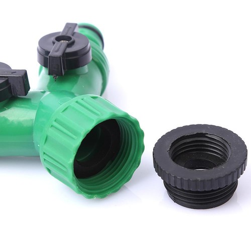 2 Way Double Outside Garden Water Ho Pipe Tap Splitter Connector Adaptor s F3C9 - Picture 7 of 11