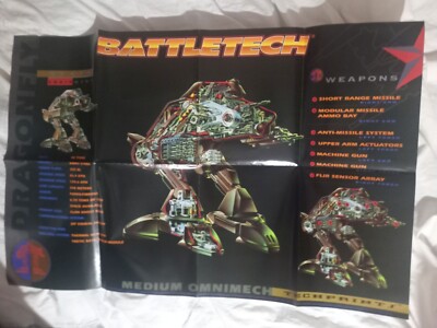 Poster Battletech Dragonfly / Libelle (Viper) Medium Omni Mech Techprint