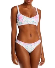 LoveShackFancy Bellan Bikini Set Pink Size M 0191