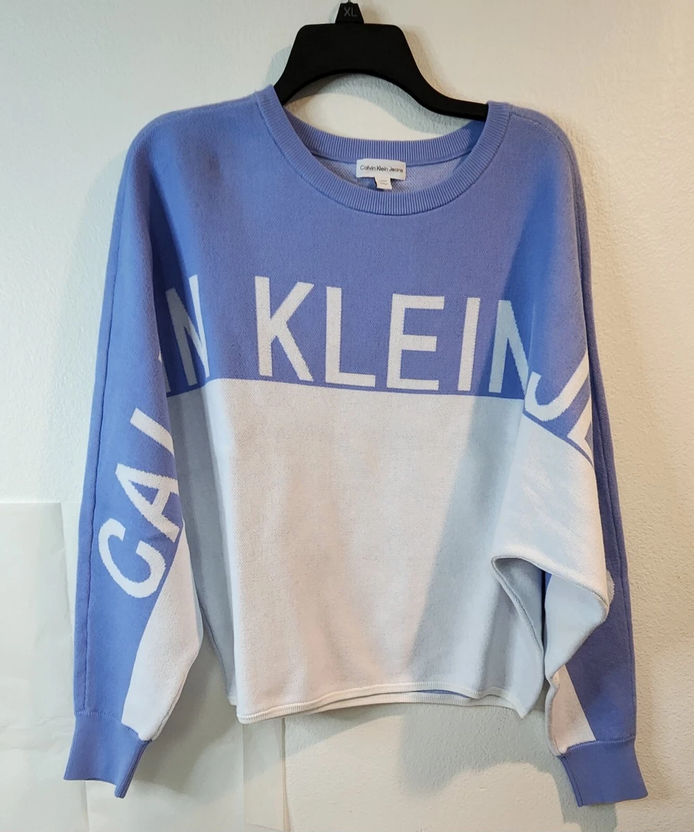 Blue calvin hotsell klein sweater