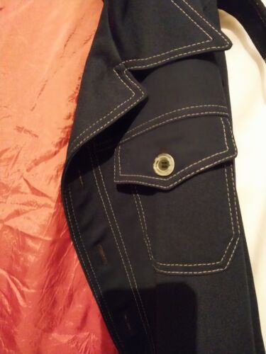 Vtg 70s Blue Leisure Suit Jacket Mens Small Size Small Polyester Needs Repair - Picture 3 of 10