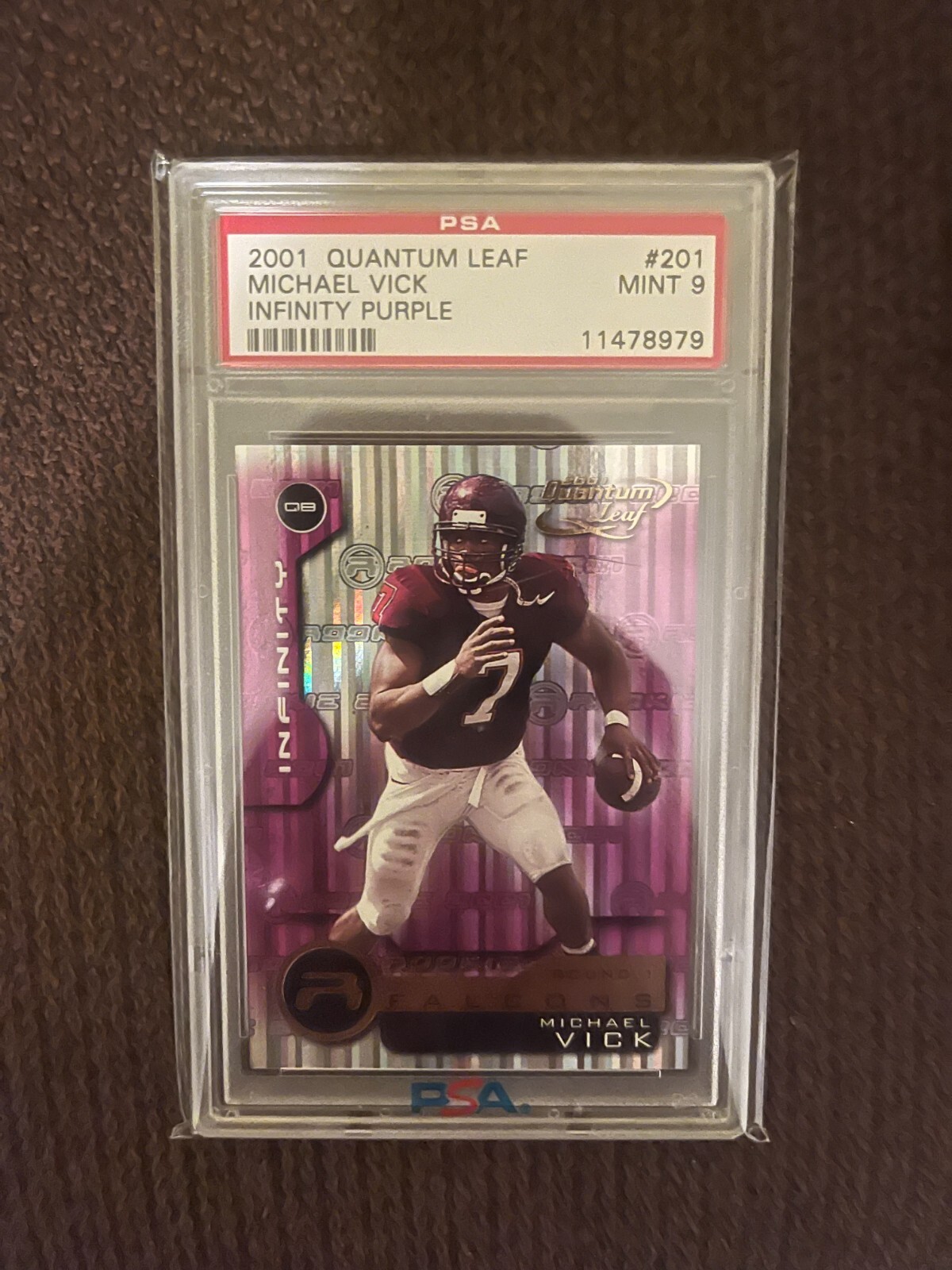 Michael Vick Quantum Leaf #201 Infinity Purple