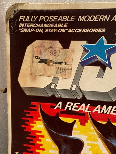 Vintage 1985 G.I. Joe Wet-Suit Backing Card Hasbro No Figure *With Wear* mmm1 - Picture 2 of 9