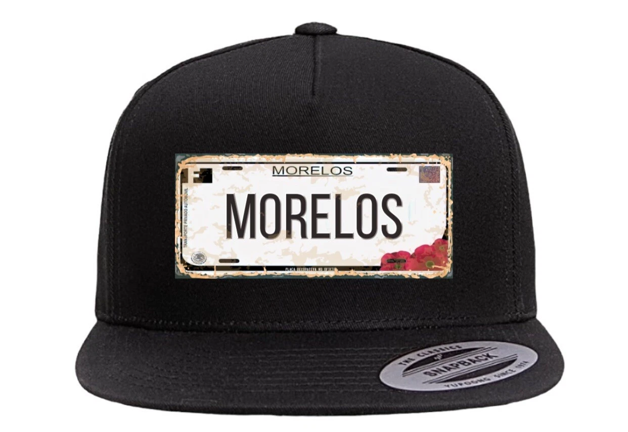 Morelos Mexico Placa Snapback Hat, Trucker Cap, Custom Hat UNISEX