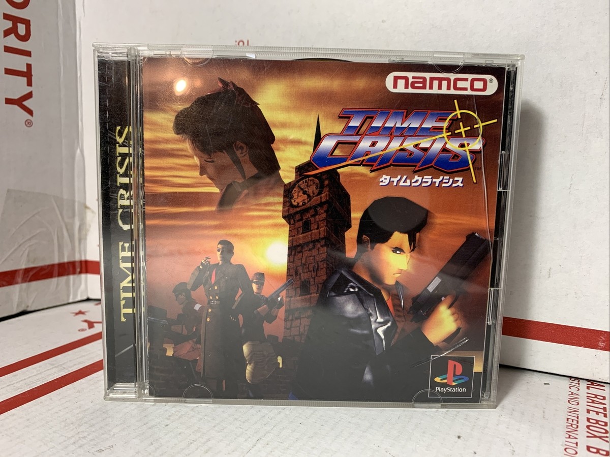 Vtg 1996 Sony Playstation TIME CRISIS Japan Import Disc Game Japanese  ONLY