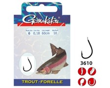 Gamakatsu Trout 3610N | Gr. 4 | 0,25mm | 100cm | 10 Stück