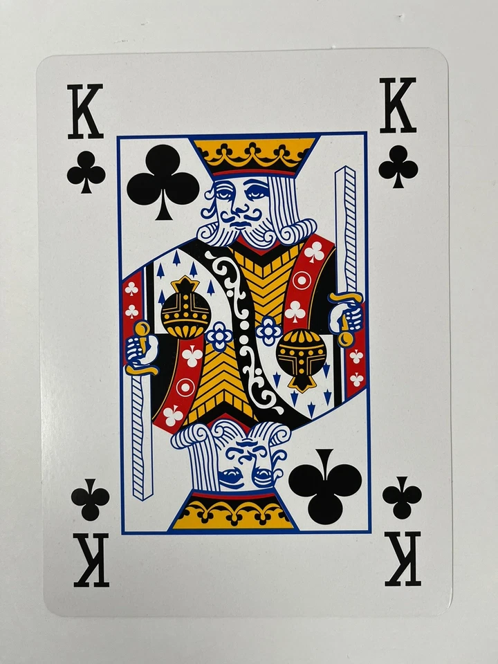 Nifty 8.5 x 11 Inch Full Standard Deck Jumbo Playing Cards. 52 Cards + 2 Jokers - Image 4 of 4