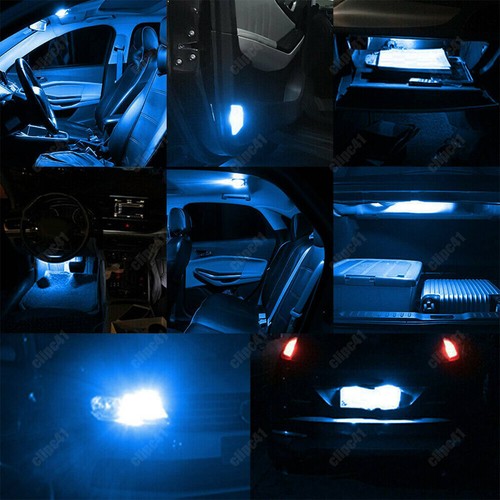 13Pcs Car Interior LED Lights Package Kit for Dome Map License Plate Lamp Bulbs - Picture 8 of 14