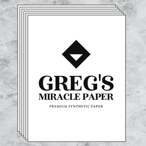 Greg's Miracle Paper - 10 sheets of synthetic paper for inkjet printing 8.5x11 - 第 1/6 張圖片