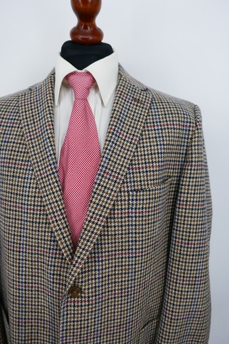 Chaqueta DAKS Soft Tweed G.27 100 % lana virgen Black Label brillante colorida como nueva - Imagen 5 de 9