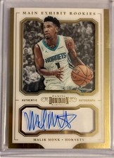 2017-18 Dominion Malik Monk Main Exhibit Rookies Gold Auto 10/10 🔥