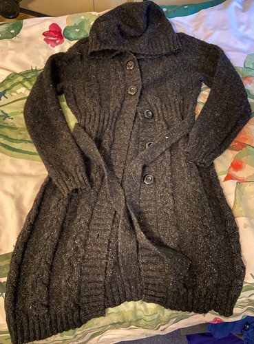 Motherhood Maternity Black Hooded 