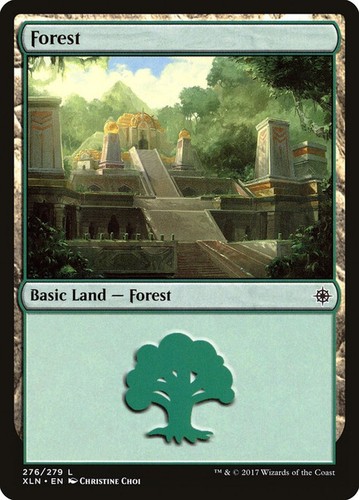4x MTG Baisc Land Forest #276 Ixalan Regular Common Near Mint NM - 第 1/1 張圖片