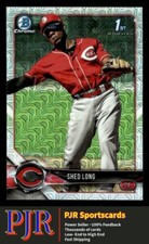 2018 Bowman Mega Box #BCP78 Shed Long Cincinnati Reds  Chrome Prospects