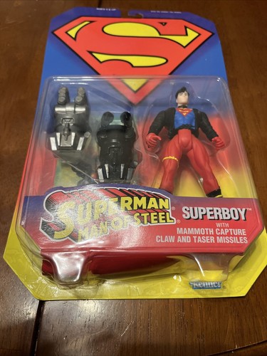 SUPERBOY Superman Man of Steel Action Figure Set DC Comics Kenner 1995 / NEW - Picture 10 of 11