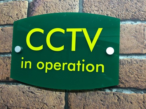 Señal de advertencia de CCTV impermeable uso exterior acrílico libre de óxido a prueba de heladas - Imagen 13 de 15