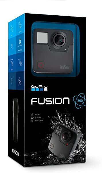 GoPro Fusion 360 Action Camera with SD Cards and Battery Case