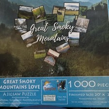 SunsOut, Great Smoky Mountains Jigsaw Puzzle, 1000 Pieces 20 x27 New Sealed