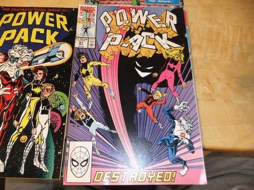 Vintage 1990 Power Pack Marvel Comic Lot #57-62 letzte Ausgaben niedriger Druck Galactus Sehr guter Zustand - Bild 5 von 7