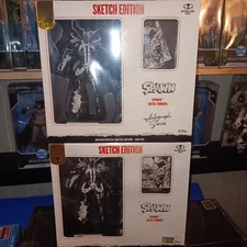 2x SDCC McFarlane Spawn Throne Sketch Edition Autograph Series Gold Label LE 500