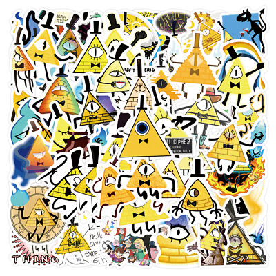 60 Stück Gravity Falls Bill Cypher Aufkleber