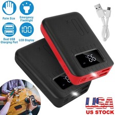 10000mAh Power Bank External Battery Pack Charger Dual USB Charge Ports Portable