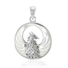 Aufgang Phoenix 925 Sterling Silber Anhänger Auswahl Von Edelstein Fein Schmuck