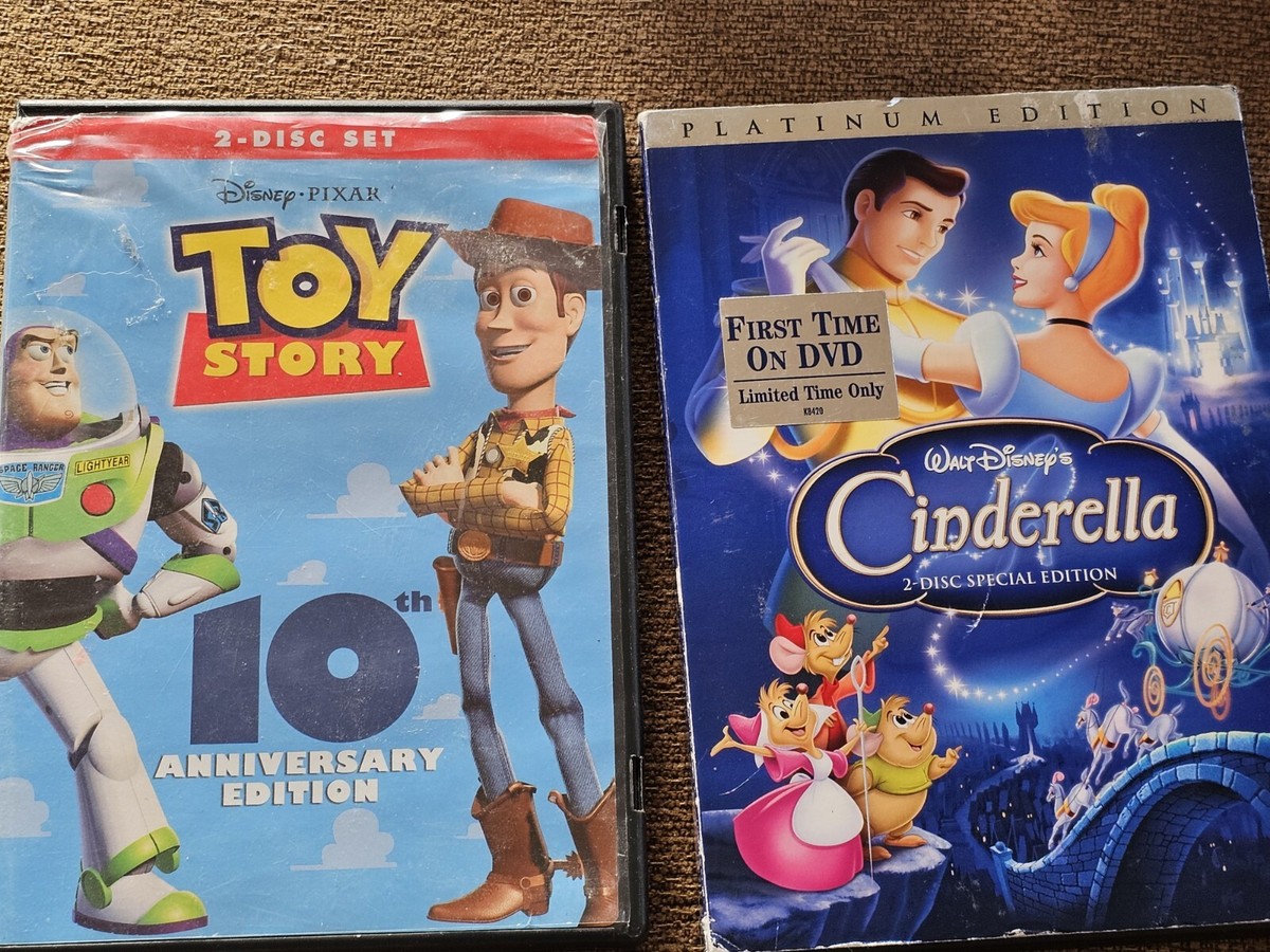 キッズ・ファミリー Disney DVD Staright-play Disney DVDs Toy Story And Cinderella Set Of Two | eBay
