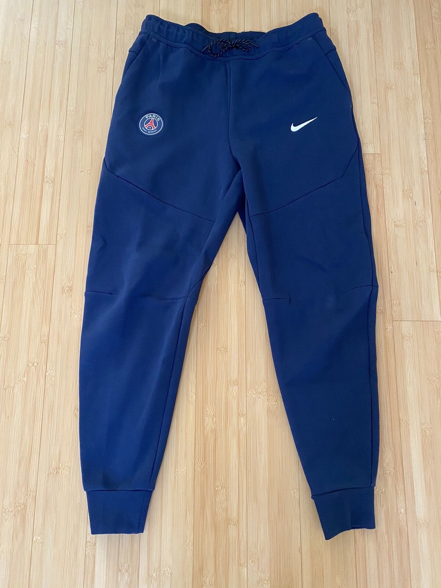 Nike Tech Fleece PSG Mens Pants Joggers Sz Large Navy Blue